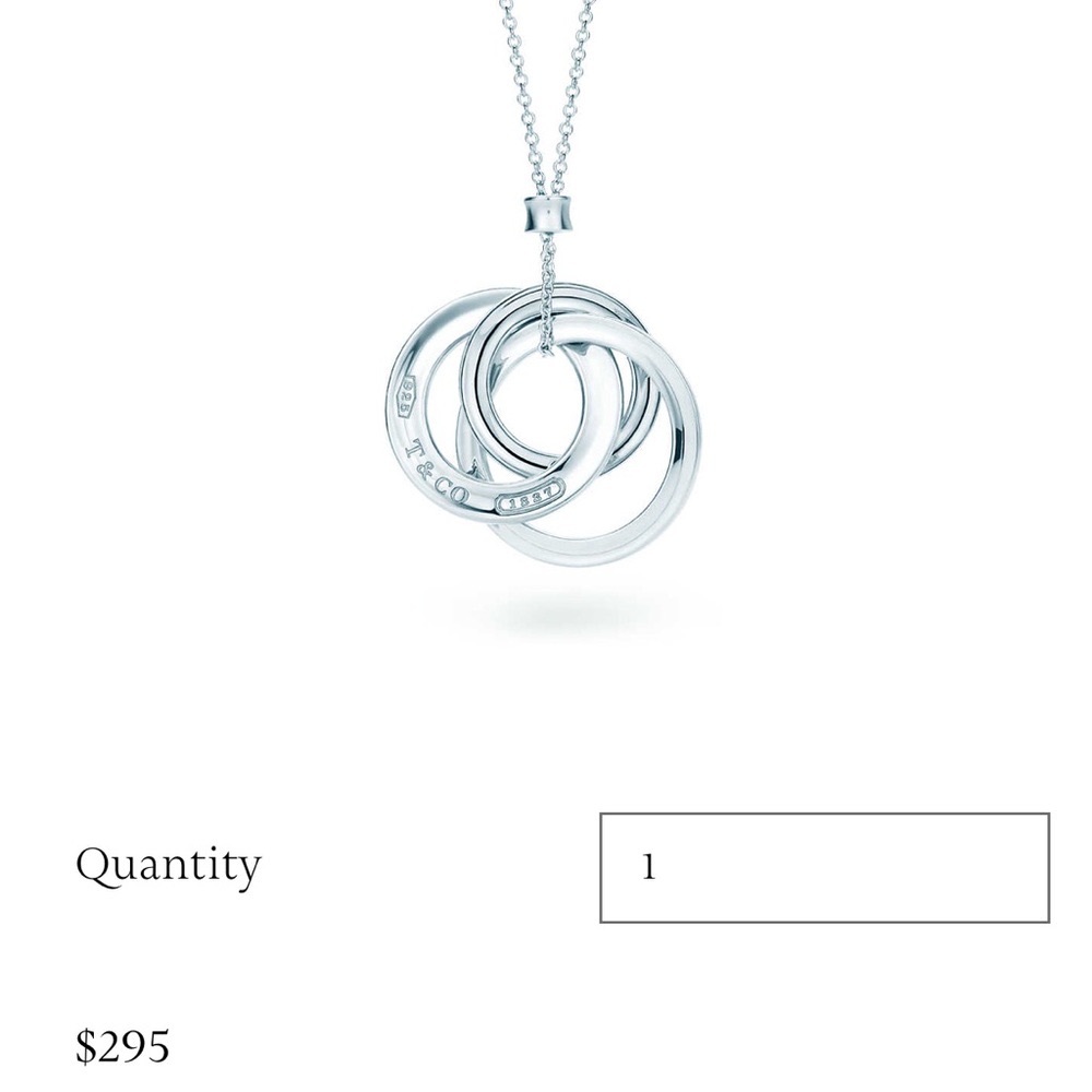 Tiffany 1837 Interlocking Circles Pendant